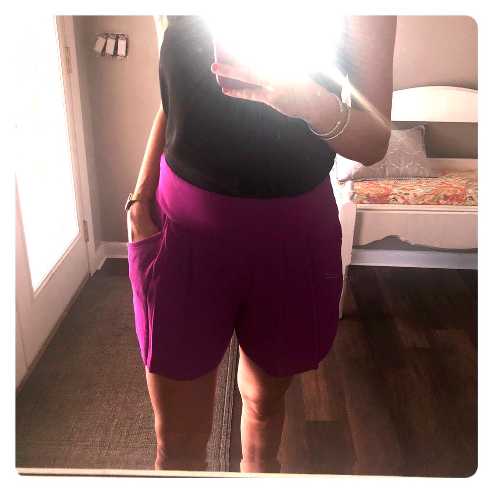 Loft Magenta high waist shorts FREE WITH PURCHASE
